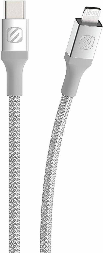 Scosche StrikeLine™ Premium USB-C/Lightning latausjohto valkoinen, 2.4 m