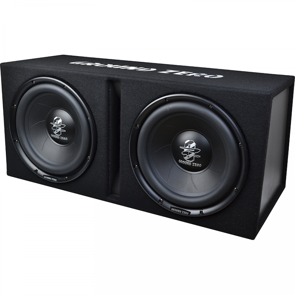 Ground Zero GZIB 2.30BR 2x12" subwoofer valmiskotelossa