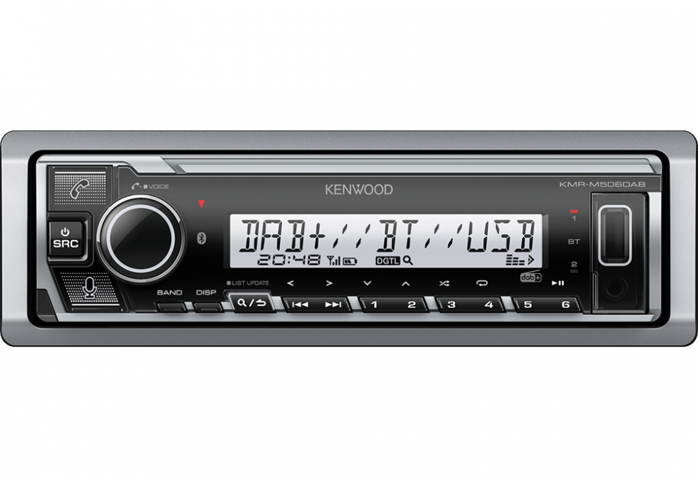 Kenwood KMR-M506DAB 1-DIN marine-soitin